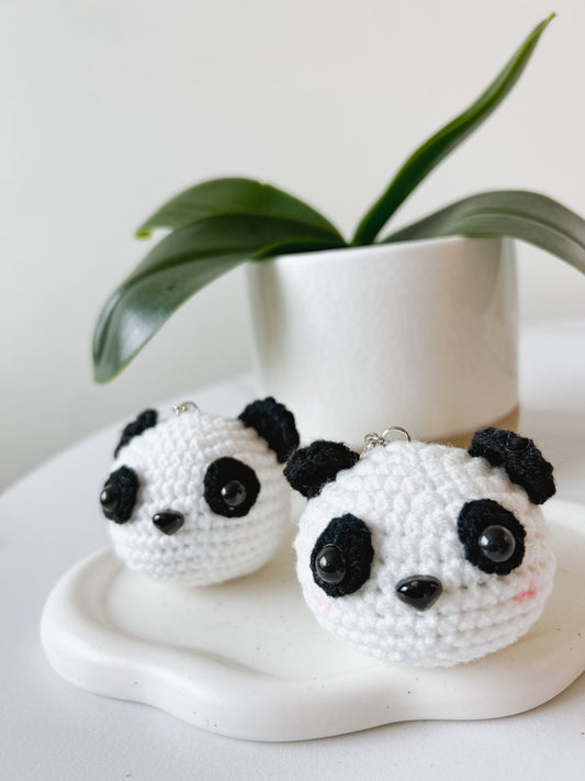 Panda Crochet Keychain