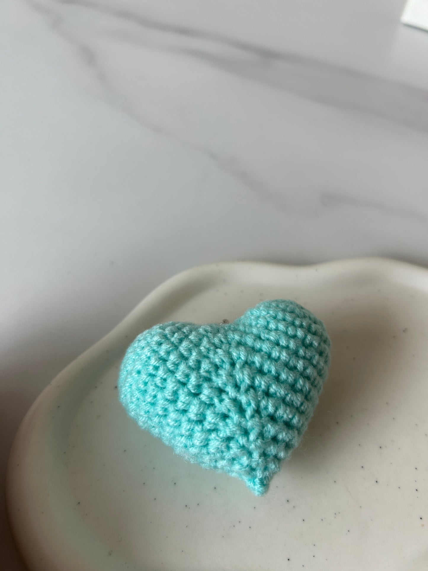 Heart Crochet Keychain