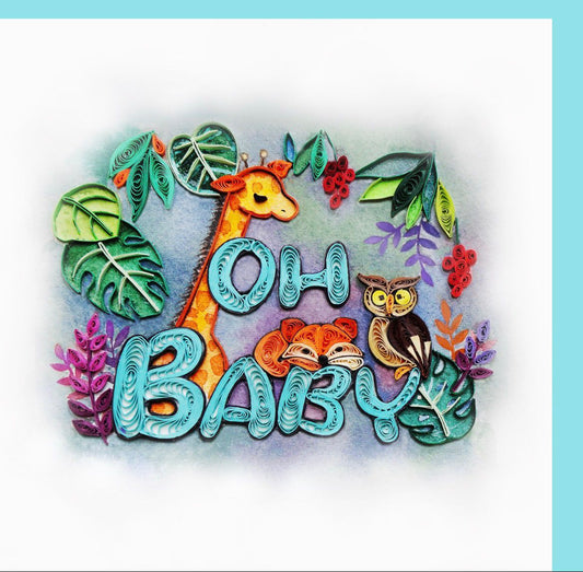 OH BABY - Quilling card