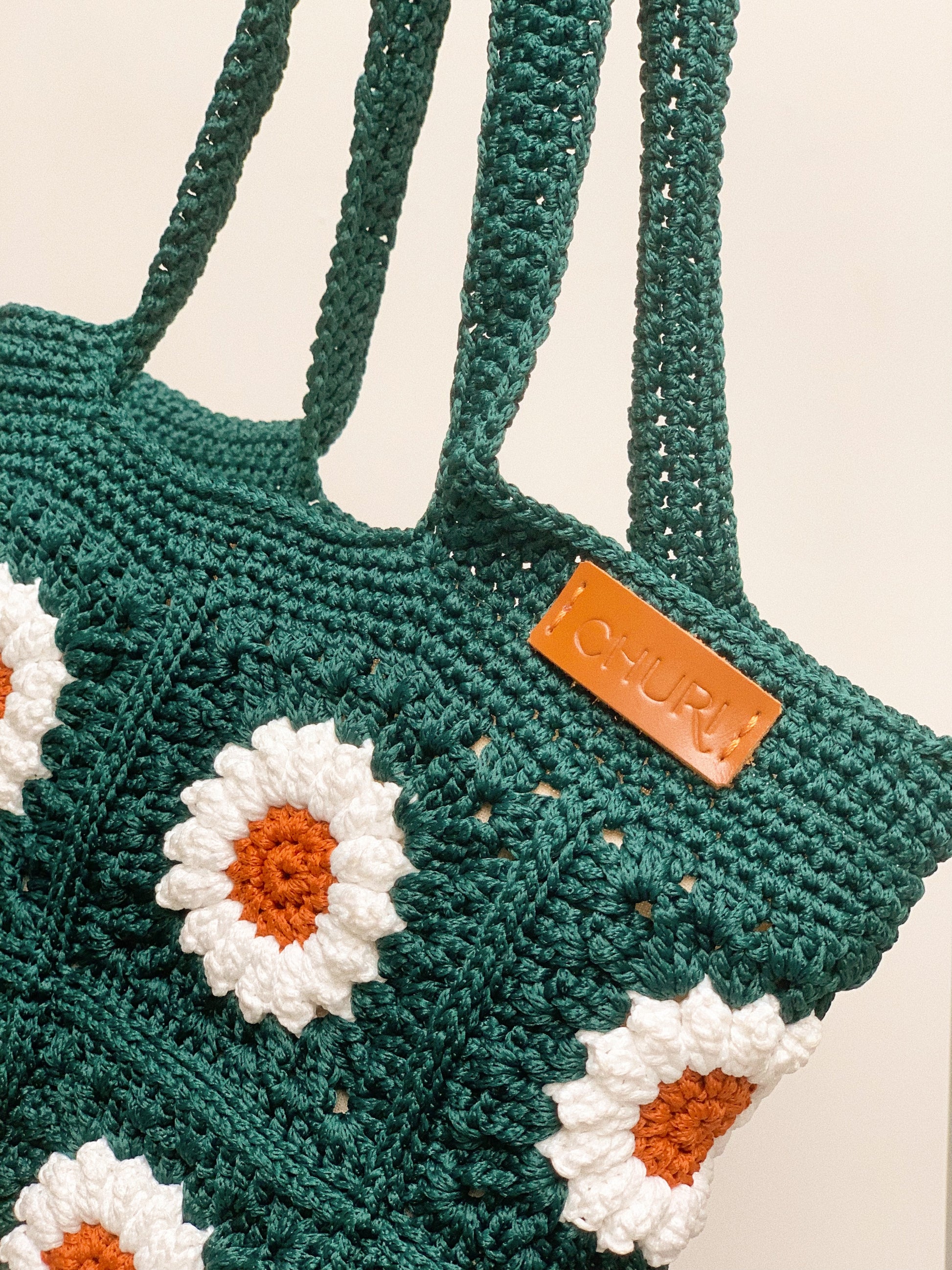 Daisy Flower Crochet Bag
