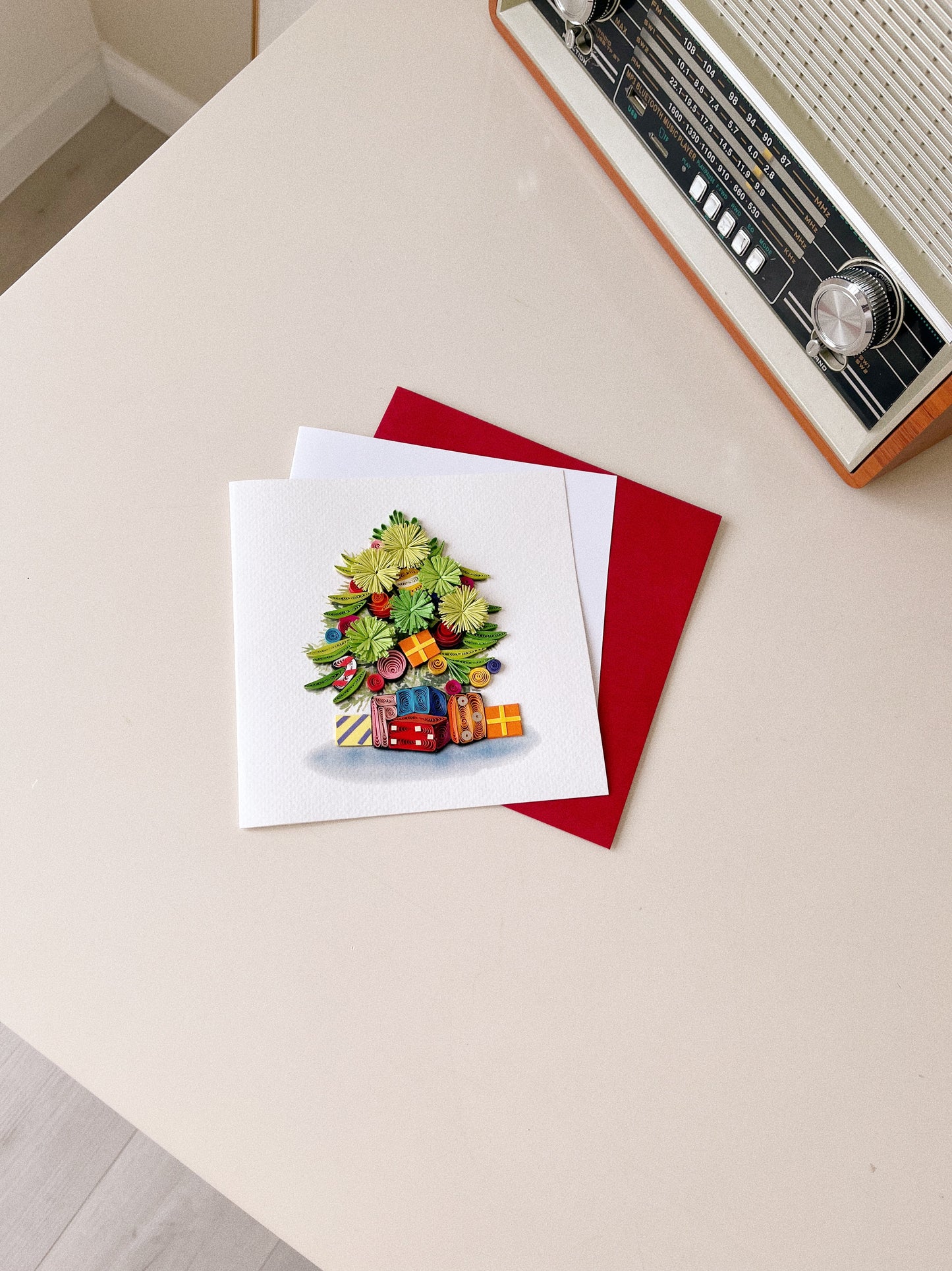 Christmas Tree Quilling Card