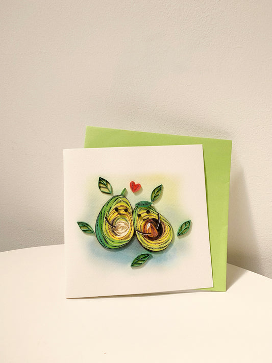 Avocado Lovers Quilling Card