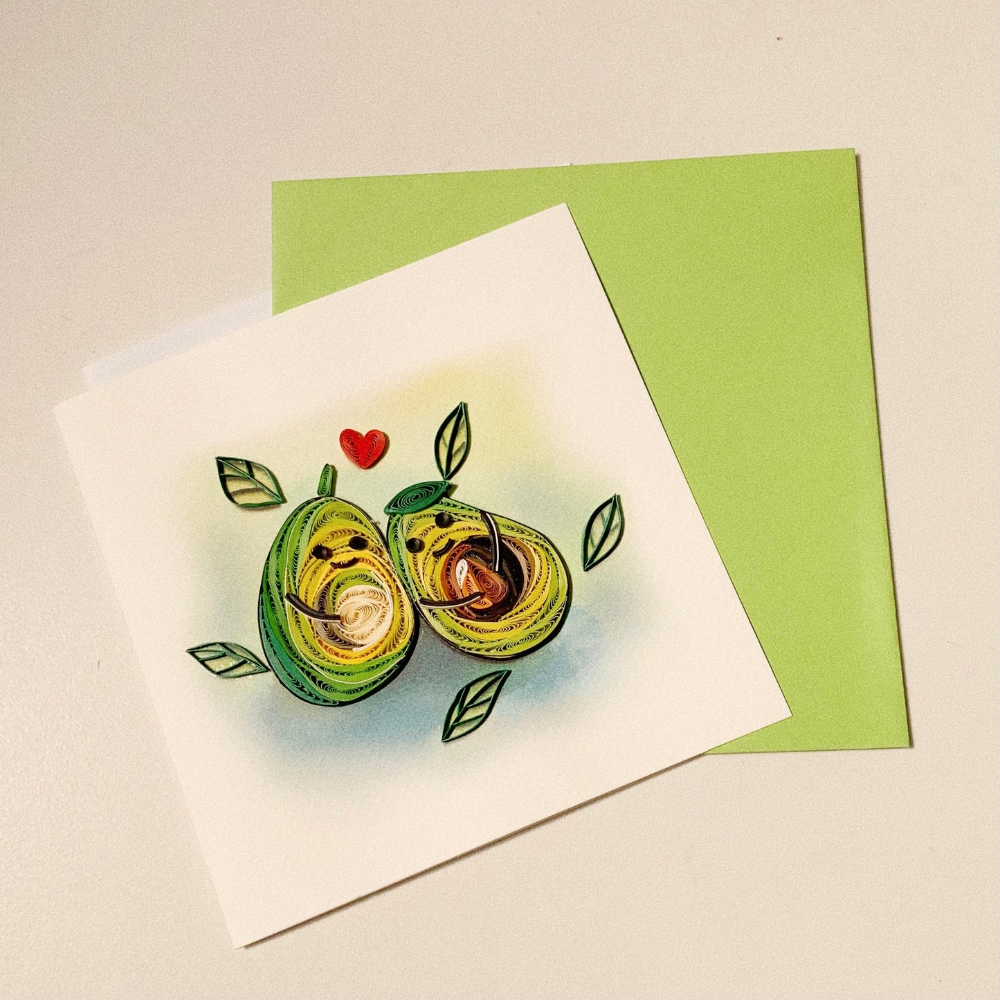 Avocado Lovers Quilling Card