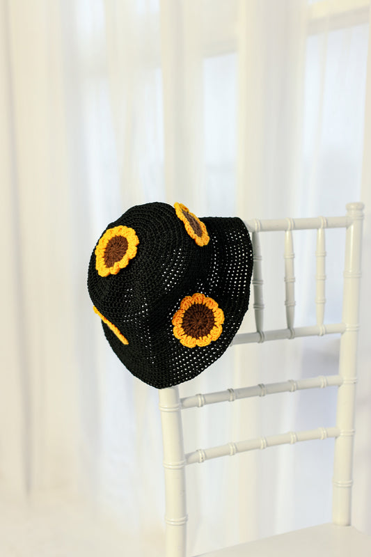 Sunflower Crochet Hat