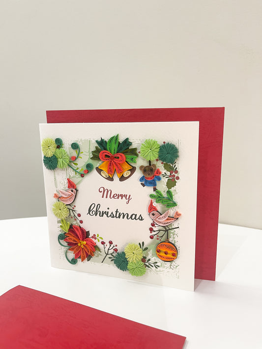 Merry Christmas Quilling Card