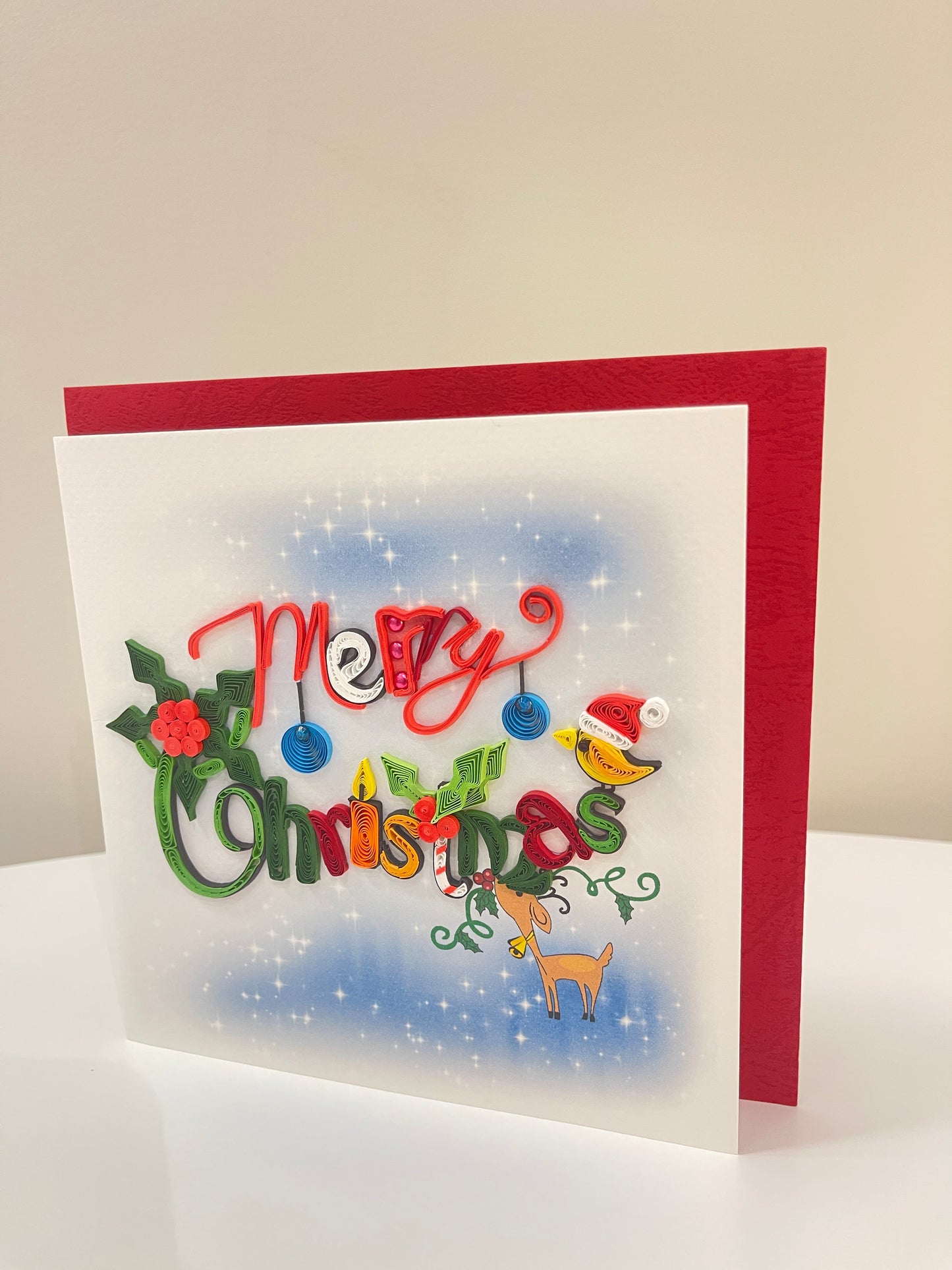 Christmas Ornament Quilling Card